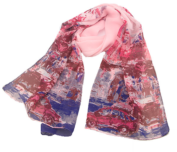 chiffon print scarves