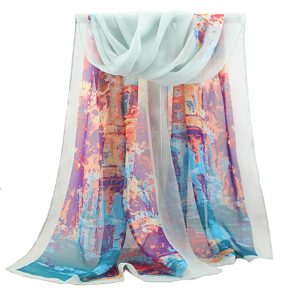chiffon print scarves