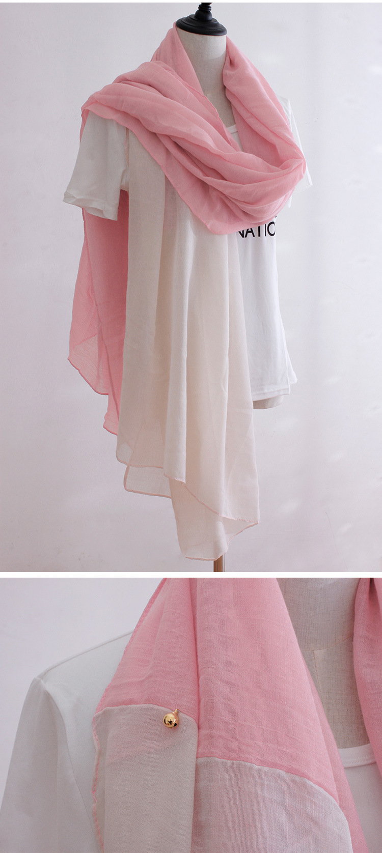 Linen cotton scarf for sale