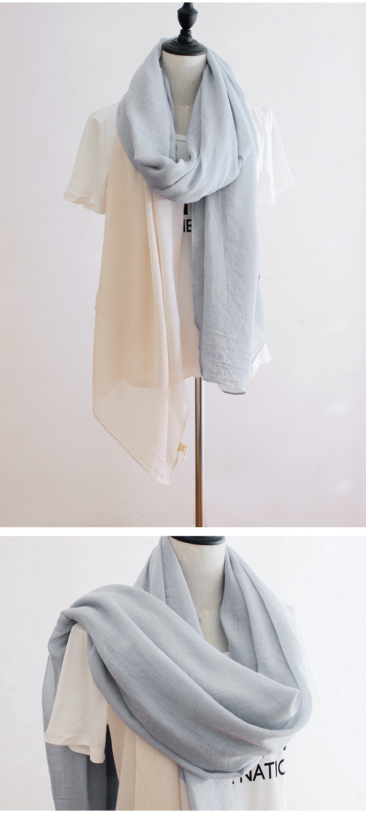 Linen cotton scarf for sale