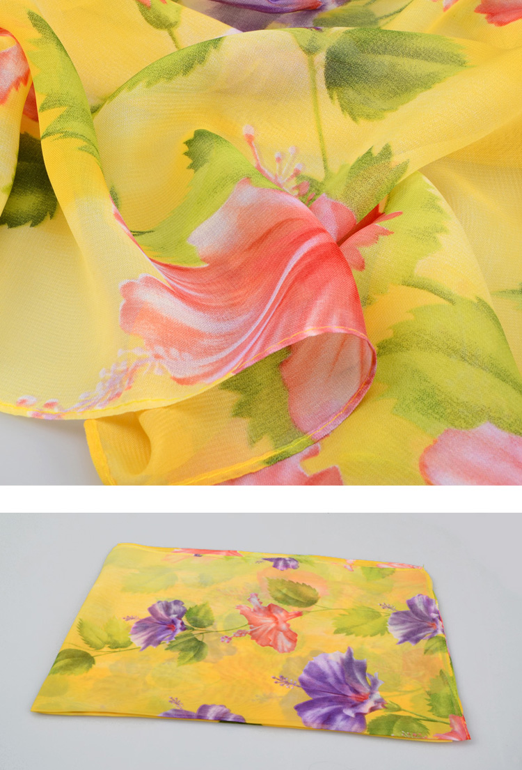 Long chiffon scarves