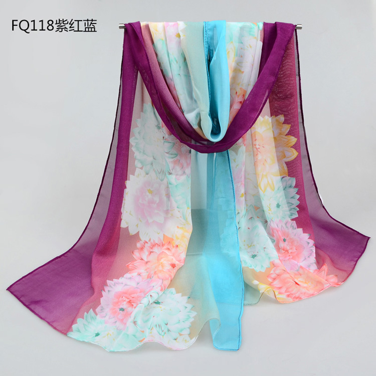 Wholesale silk scarf chiffon