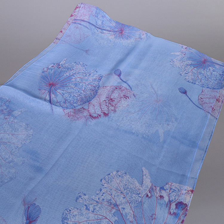Lotus silk scarf wholesale