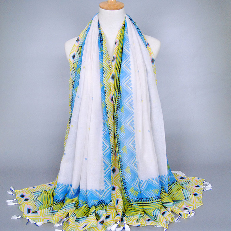 Retro silk scarf