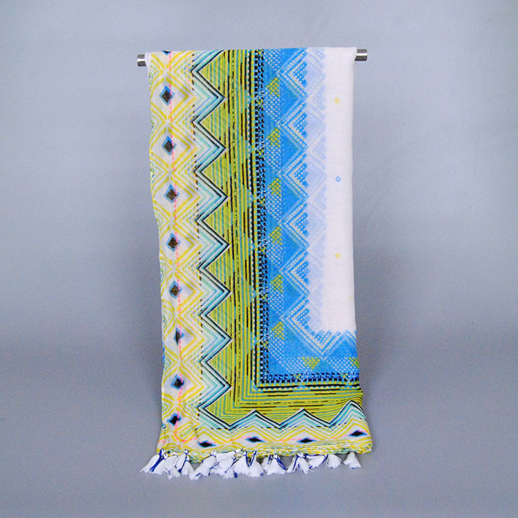 Retro silk scarf