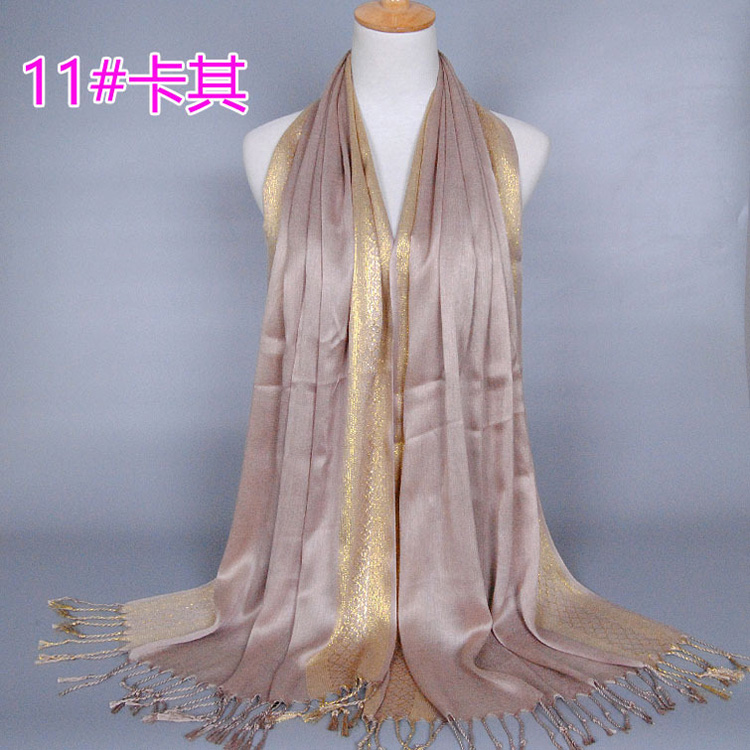 Fringed silk scarves