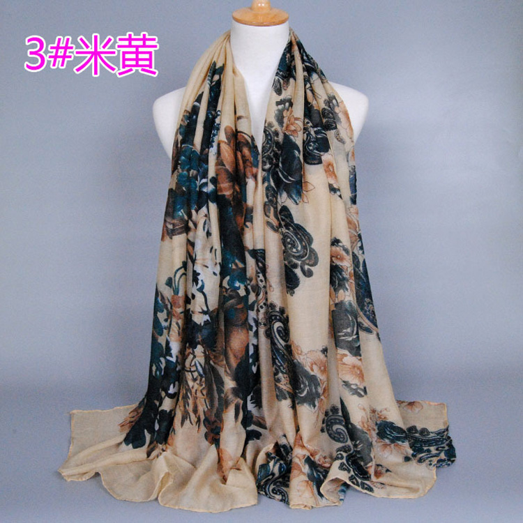 Wholesale peony scarves