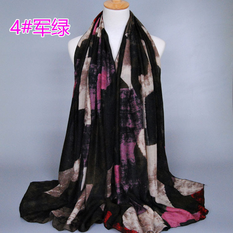 Silk custom graffiti printed scarf