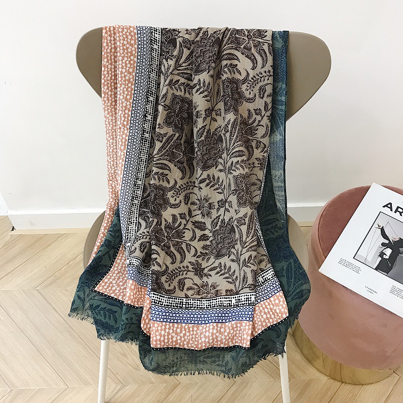 China cotton linen scarf shawl wholesale