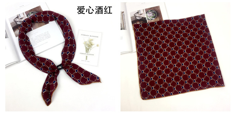 Wholesale Silk scarf 70cm Yiwu square scarf