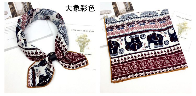Wholesale Silk scarf 70cm Yiwu square scarf