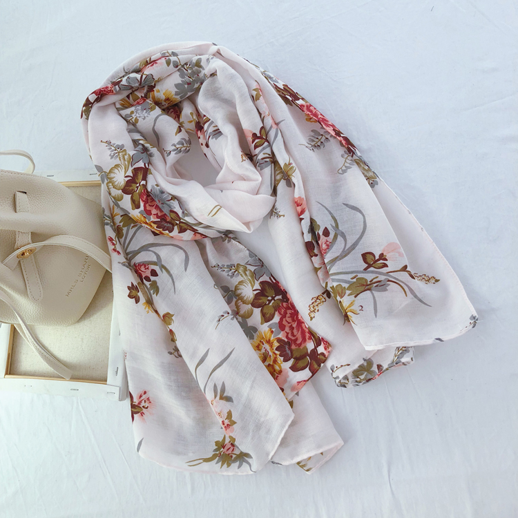 Wholesale Dubai red cotton scarf supply
