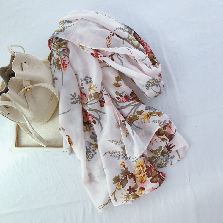 Wholesale Dubai red cotton scarf supply