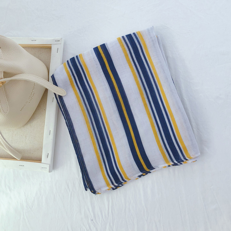 Wholesale Britain colorful striped cotton scarf