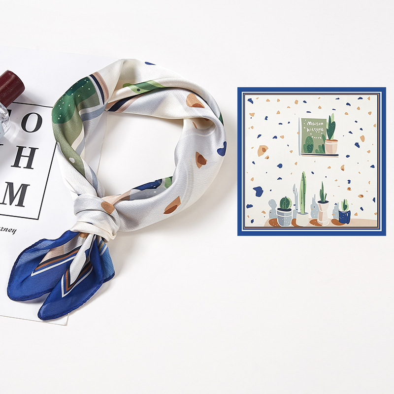 Hangzhou 50cm square scarf printed scarf