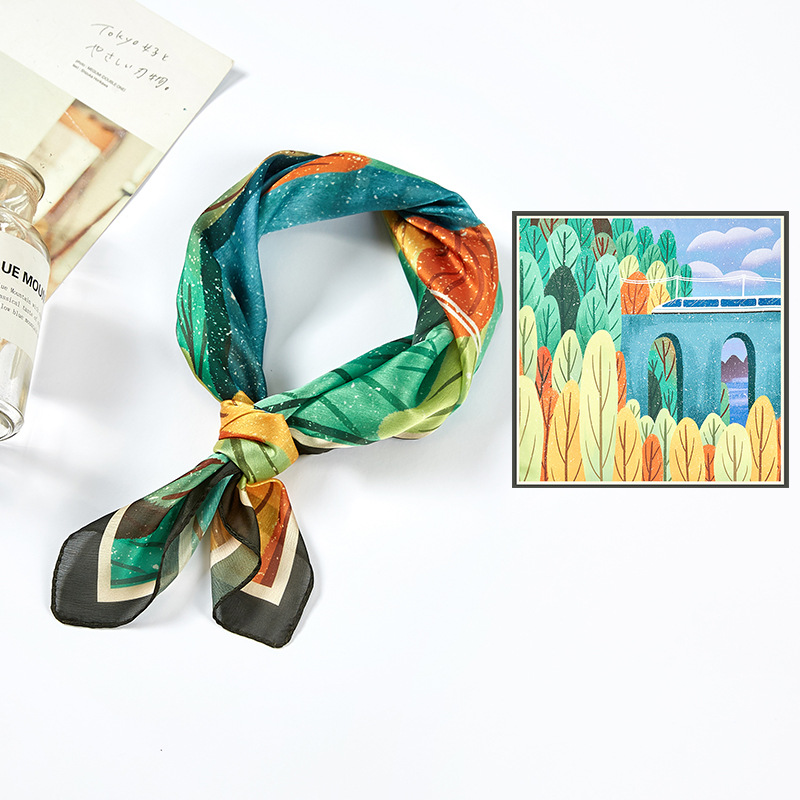 60cm square scarf mulberry silk scarf