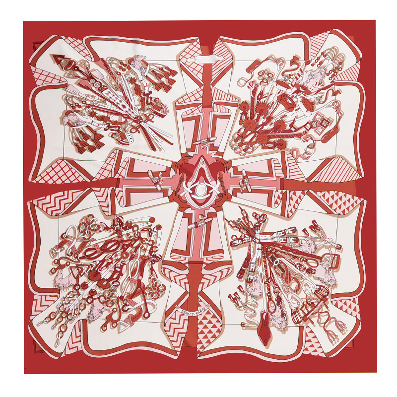 Sunscreen 130cm jungle big square scarf