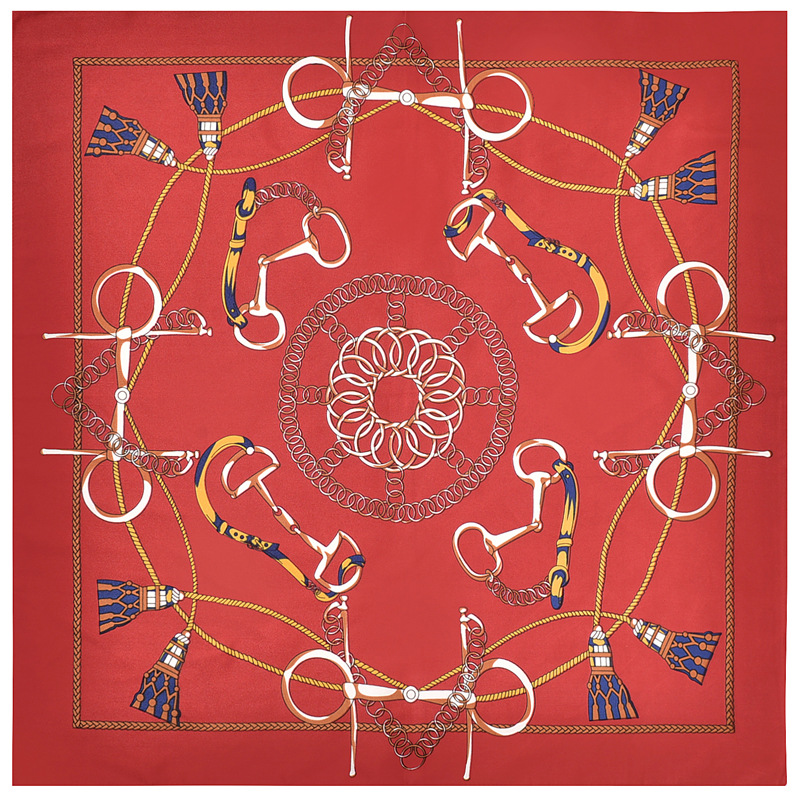 Belt buckle silk scarf wholesale square scarf