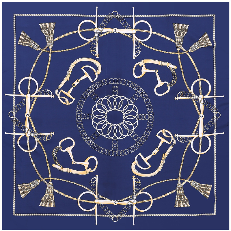 Belt buckle silk scarf wholesale square scarf
