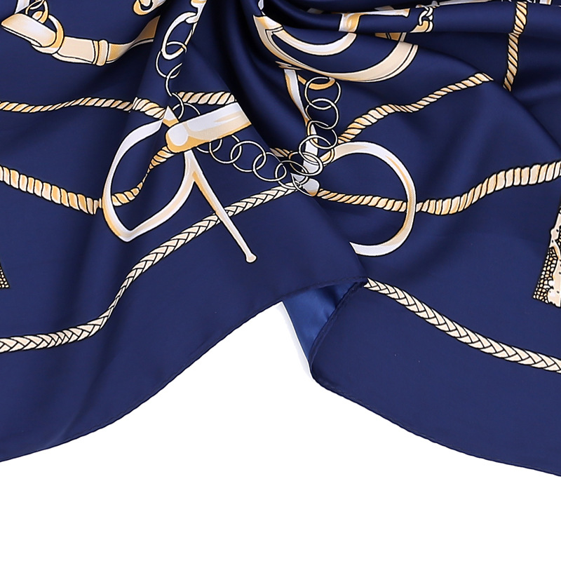 Belt buckle silk scarf wholesale square scarf