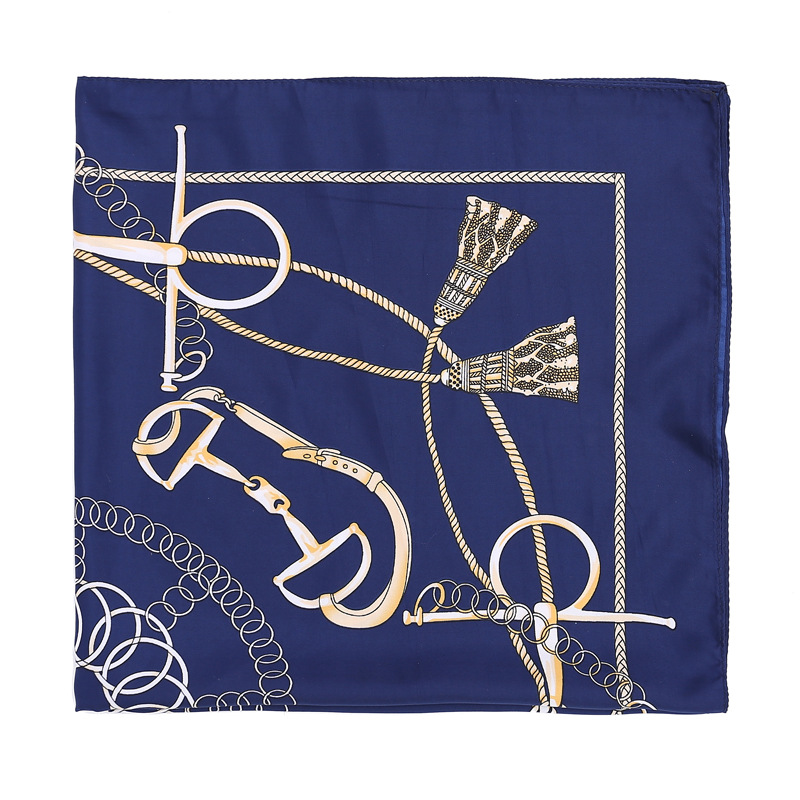 Belt buckle silk scarf wholesale square scarf