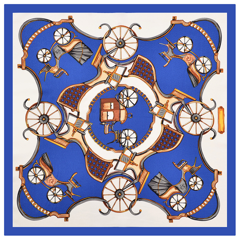 60cm chain silk scarf small square