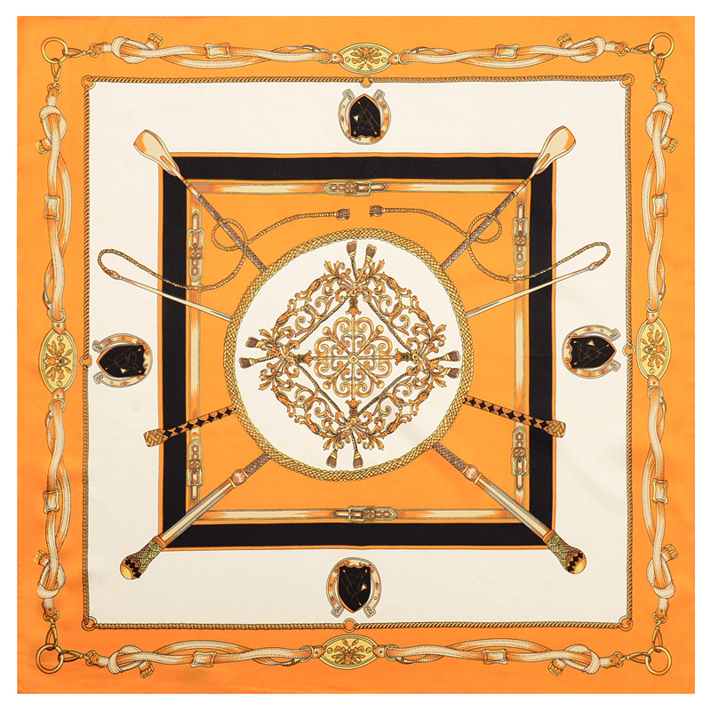 60cm chain silk scarf small square