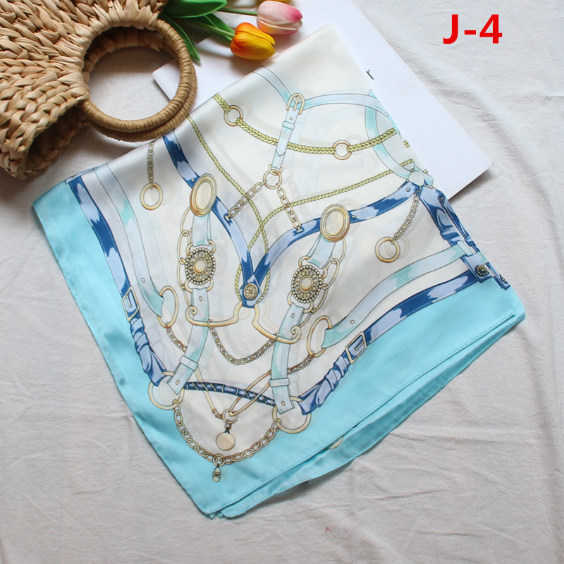 Printed retro wrapper wholesale square scarf