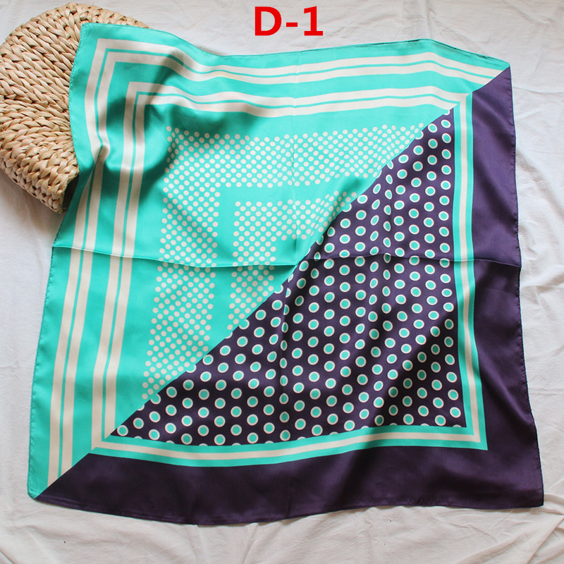 Printed retro wrapper wholesale square scarf