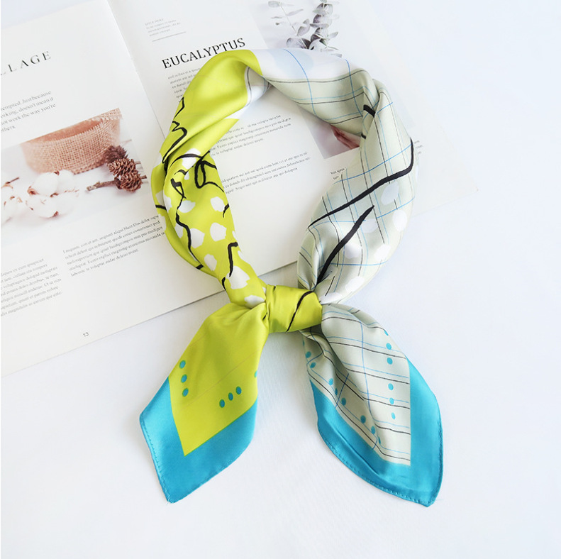 Rose elegant silk scarf wholesale square scarf