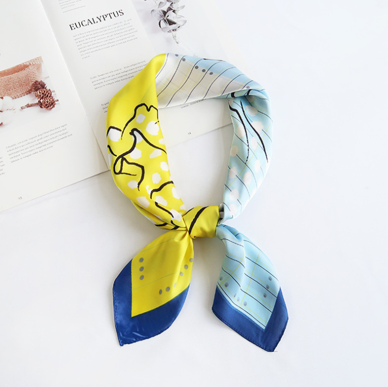 Rose elegant silk scarf wholesale square scarf