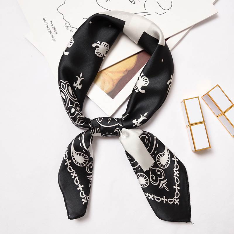 New silk scarf retro square scarf
