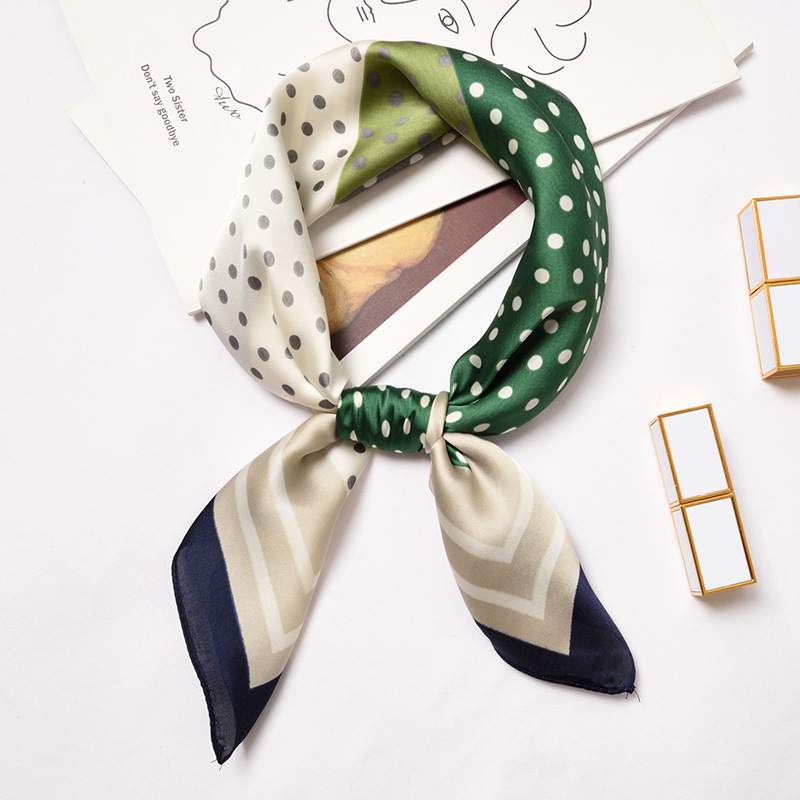 60cm silk scarf retro square scarf