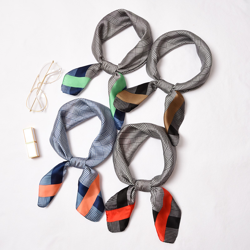 60cm silk scarf retro square scarf