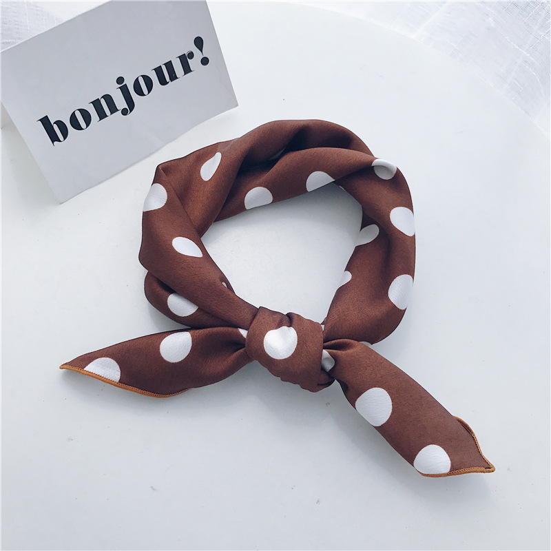 Decorative silk scarf leisure small square scarf