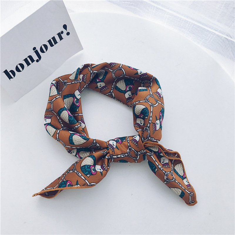 Decorative silk scarf leisure small square scarf