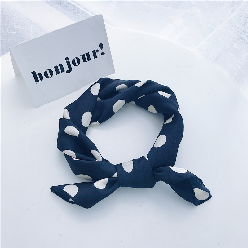 Decorative silk scarf leisure small square scarf