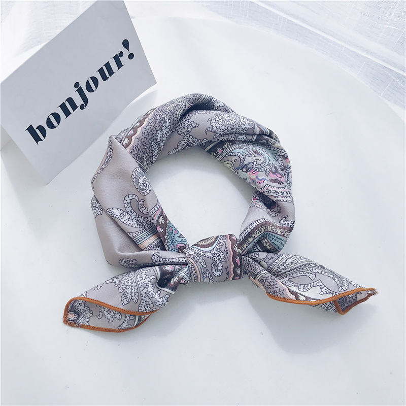 Decorative silk scarf leisure small square scarf