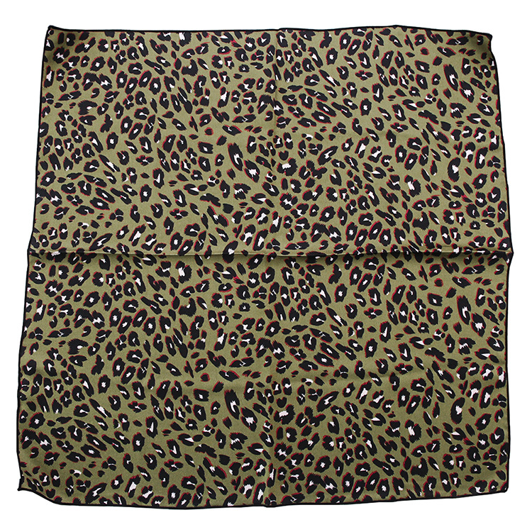 Leopard print retro square scarf wholesale