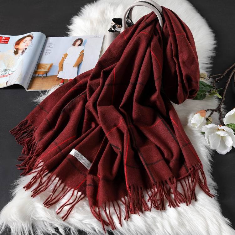 british plaid cashmere scarf
