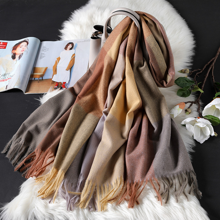 british plaid cashmere scarf