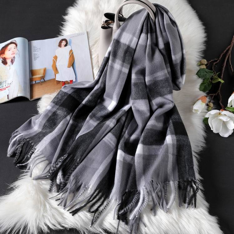 british plaid cashmere scarf
