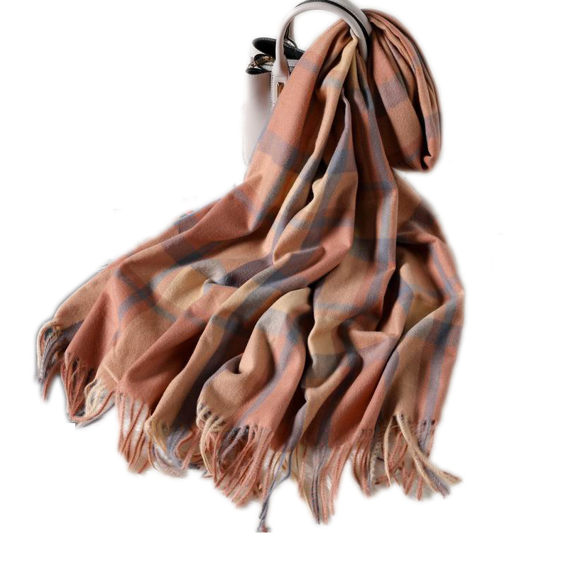 New cashmere plaid scarf