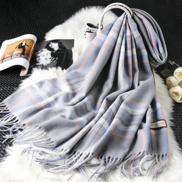 New cashmere plaid scarf