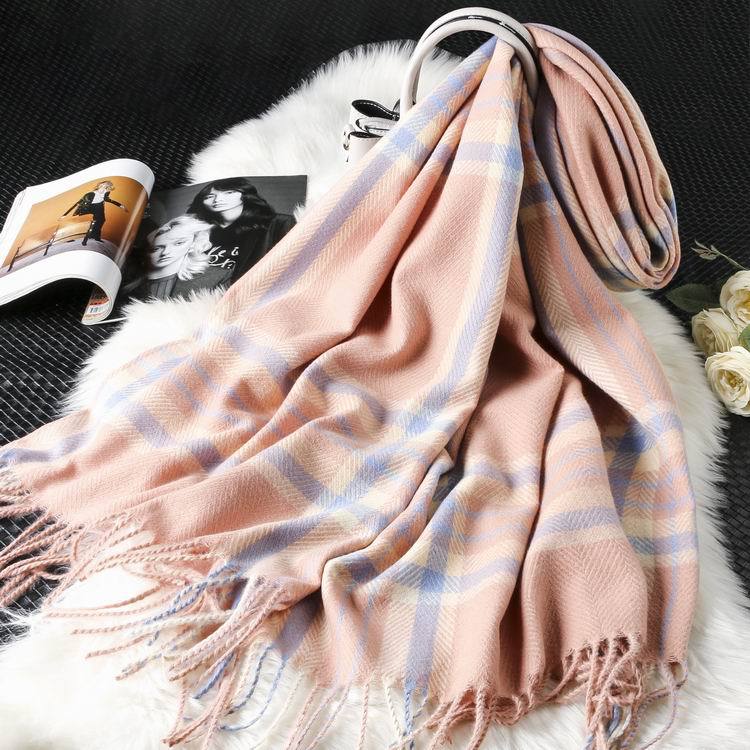 New cashmere plaid scarf