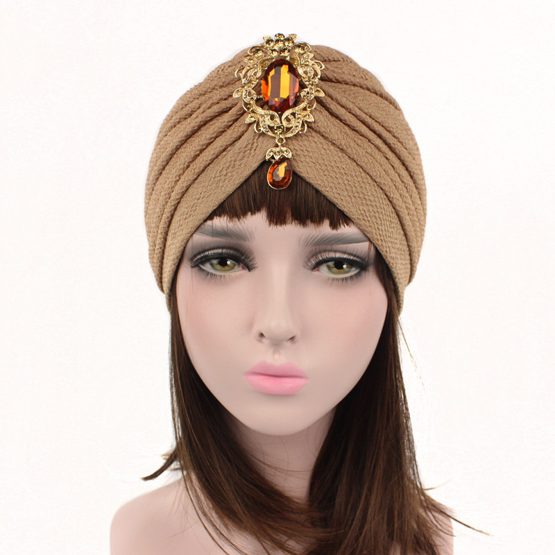 Threaded thickened Muslim turban hat