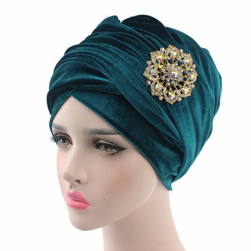 New Muslim velvet turban hat wholesale