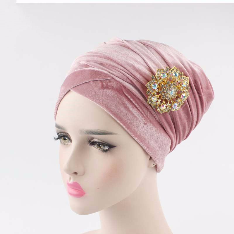 New Muslim velvet turban hat wholesale