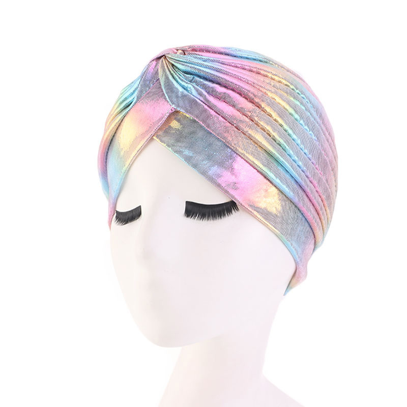 Muslim metallic turban hat