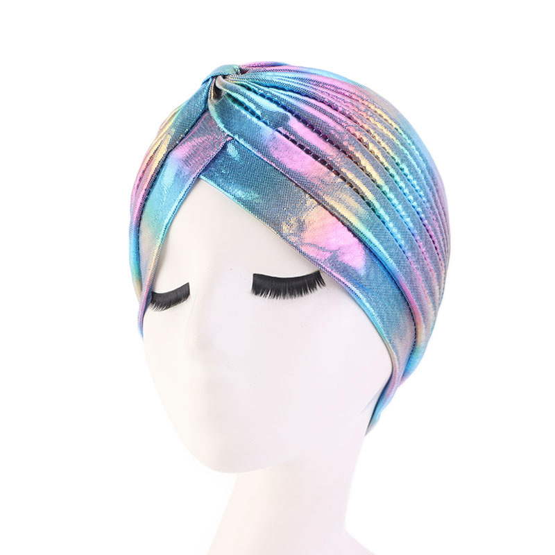 Muslim metallic turban hat